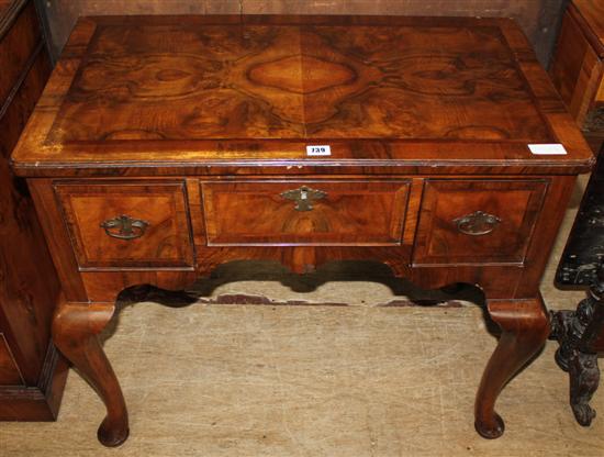 18th century style walnut low boy